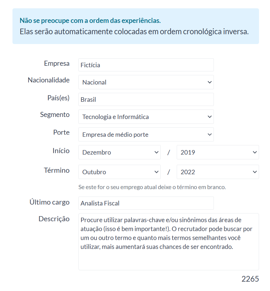 Adicionar Empresa - Vagas.com