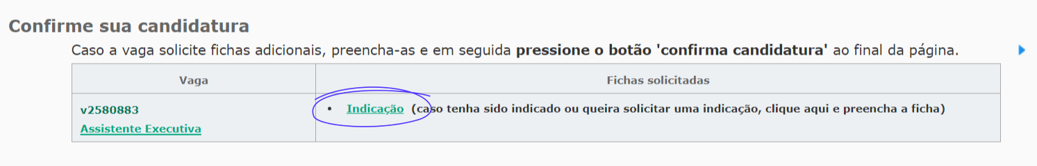 Indicação Candidatura Vagas.com