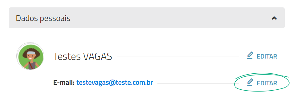 Editar E-mail Vagas.com