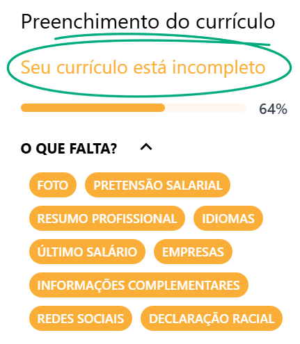 Currículo Incompleto - Vagas.com