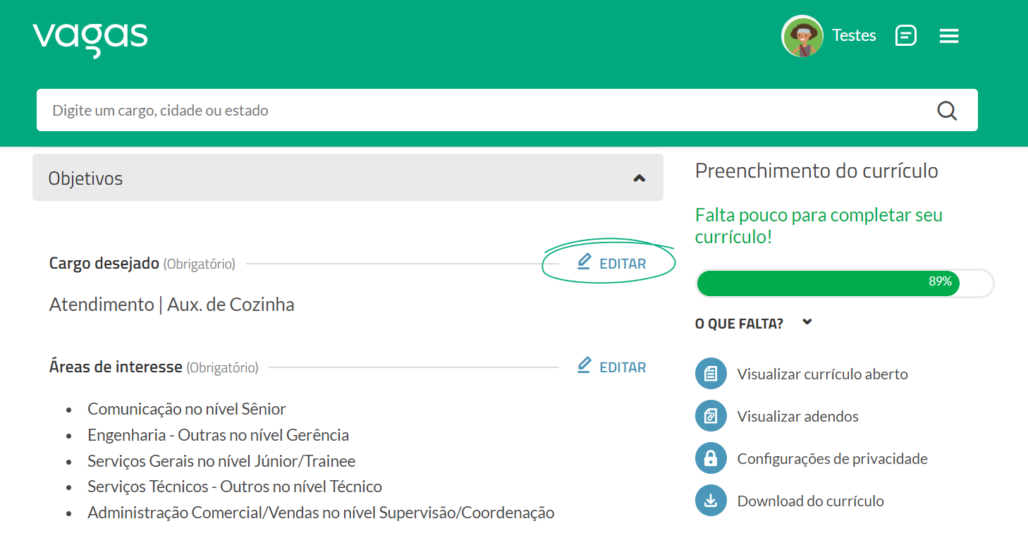 Como Posso Atualizar Meu Currículo Ajuda Vagas 8889
