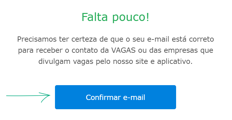 Confirmar E-mail Vagas.com